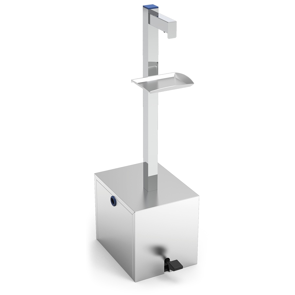 Columna con dispensador de gel a pedal gran capacidad