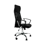 thumbnail of Silla de oficina con asiento en símil piel color Negro. Modelo Dafne