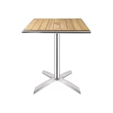 thumbnail of Mesa bolero cuadrada y plegable fabricada en aluminio y madera de fresno 600x600720mm