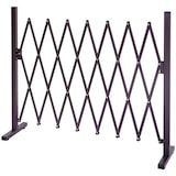 thumbnail of Absperrgitter HWC-B34, Scherengitter Rankhilfe Tierschutzgitter ausziehbar, Alu braun ~ Höhe 103cm, Breite 31-261cm