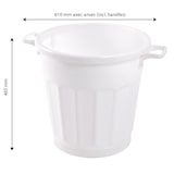 thumbnail of GILAC Conteneur alimentaire HACCP - 50 L - Blanc G613221