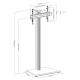 thumbnail of KIMEX - Supporto da pavimento per TV 32"-75", Altezza 175 cm, nero