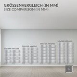 thumbnail of LuxeBath Badheizkörper Iron EM 500×1000 mm Chrom, Seitenanschluss, Thermostat Durchgang-Boden, Design Heizkörper Handtuchtrockner Badheizung