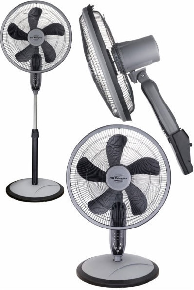 Orbegozo ventilador de pie 3 en 1 SF 0246, 3 velocidades, 3 modos de ventilación, mando a distancia, altura regulable, 40 cm de diámetro, 55 W
