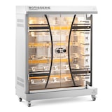 thumbnail of Royal Catering Asador de pollos de gas - 6 insertos para 36 pollos - con iluminación y ruedas -