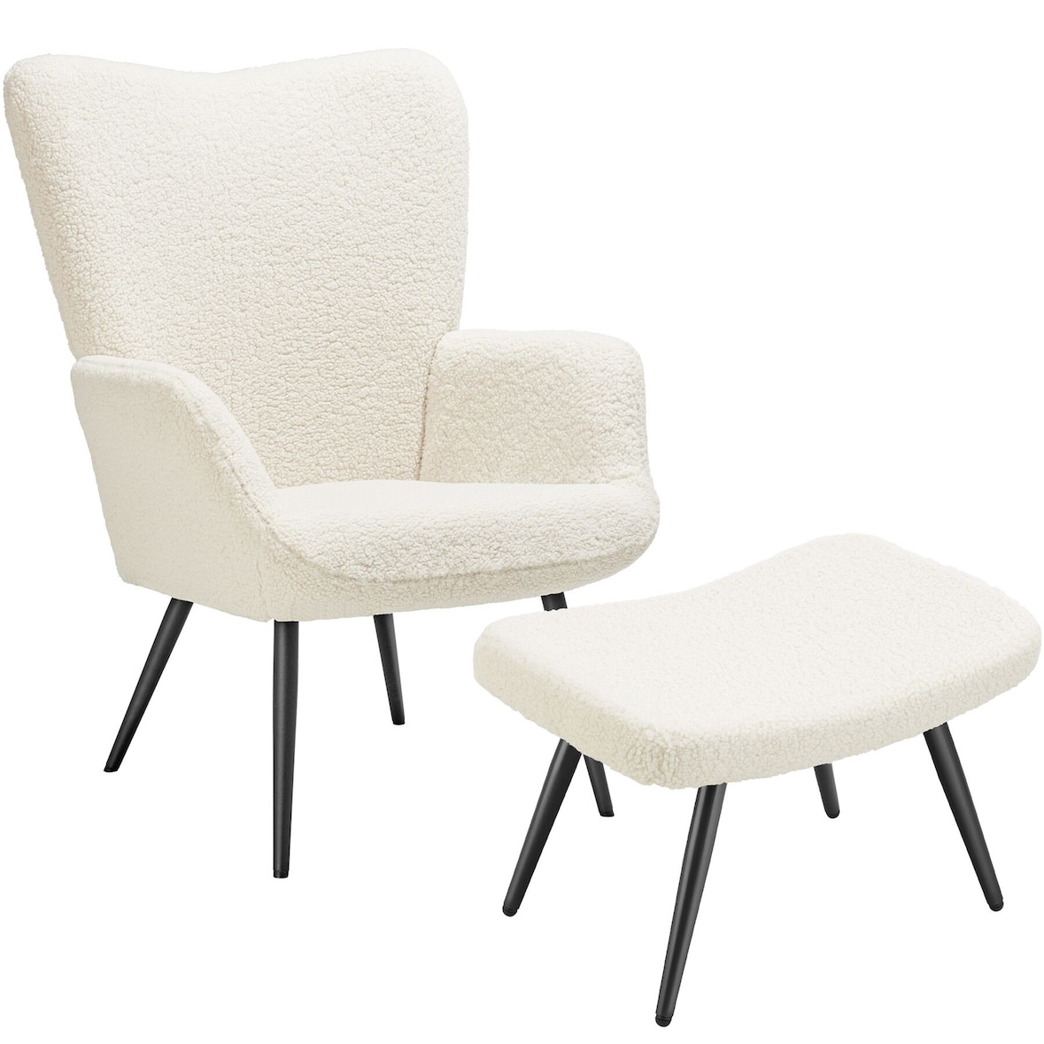tectake Poltrona Hygge imbottita, ergonomica, carico massimo 150 kg - 405598