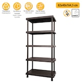 thumbnail of Artplast - Davide d+ Modulaire rekken met 5 planken 82x4x164,5 cm in zwart