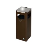 thumbnail of PROREGAL Robuster & modularer Wertstoffsammler | 22 Liter, HxBxT 68x25x25cm | Verzinkter Stahl | Braun | Mülleimer Abfalleimer Müllkorb