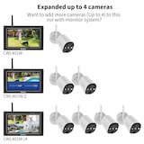 thumbnail of SecuFirst CWL401W4 Met 7 inch monitor en 4x Draadloze Beveiligingscamera - Wit