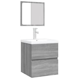 thumbnail of Helloshop26 - Mueble de baño con lavabo y espejo gris Sonoma 02_0006645