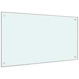 thumbnail of vidaXL Küchenrückwand Weiß 100x60 cm Hartglas