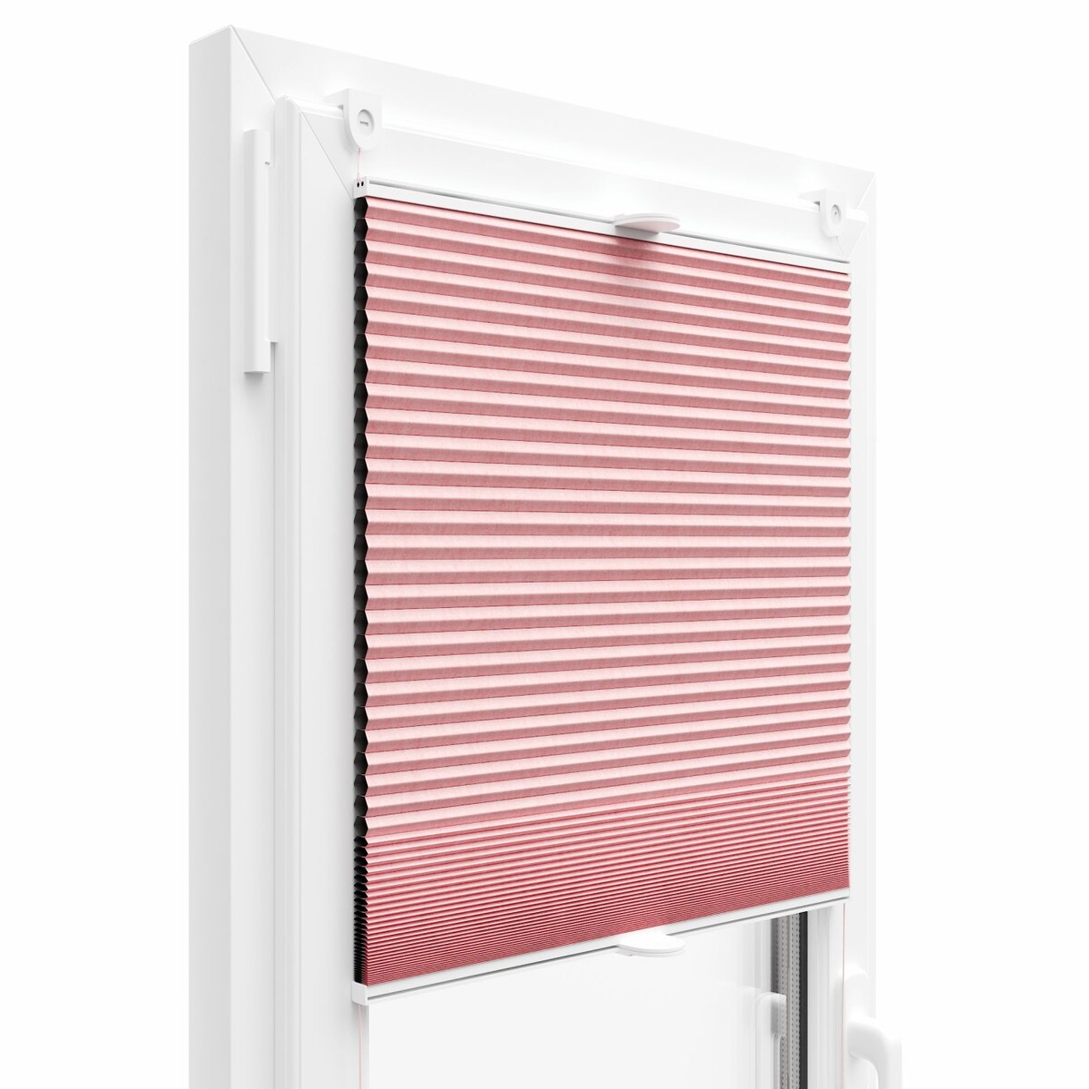 KS Handel 24 THERMO WABENPLISSEE 100% VERDUNKELND FALTROLLO JALOUSIE (Rosa PM06, 65x100 cm)