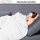 thumbnail of Kuscheldecke Weiß 220x240 cm Wolldecke Fleece extra weiche Wohndecke Sofa