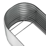 thumbnail of tectake Letto rialzato Flormma, 804l, zincato, 160x80x80cm 160 x 80 x 80 cm Argento