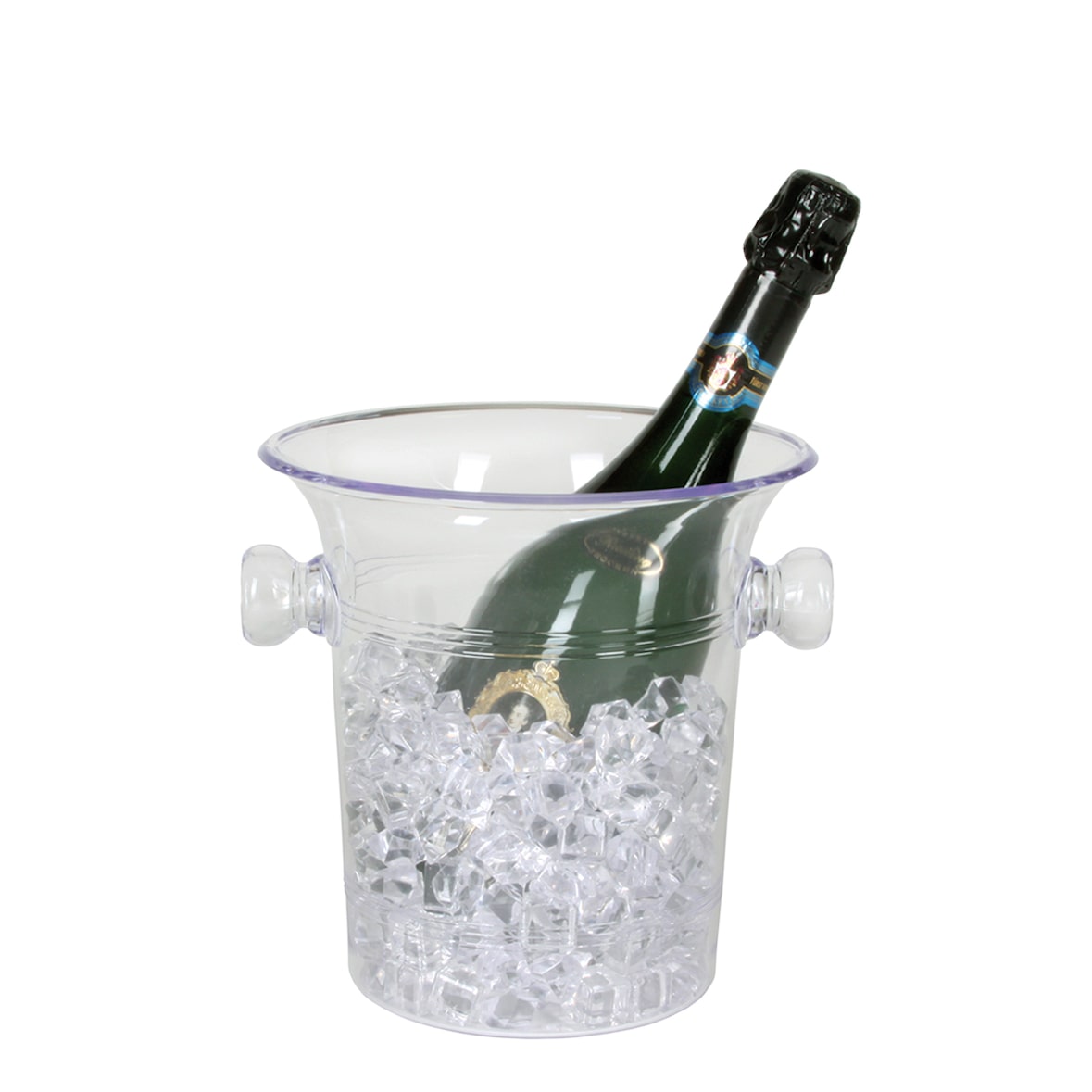 SEKT/CHAMPAGNER - Kübel 4.0l. - Kunststoff klar transparent - Made in Germany