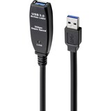 thumbnail of Renkforce USB-Kabel USB 3.2 Gen1 (USB 3.0 / USB 3.1 Gen1) USB-A Stecker, USB-A Buchse 20.00 m Schwar