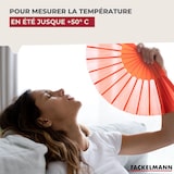 thumbnail of Fackelmann Tecno houten wandthermometer voor binnen en buiten