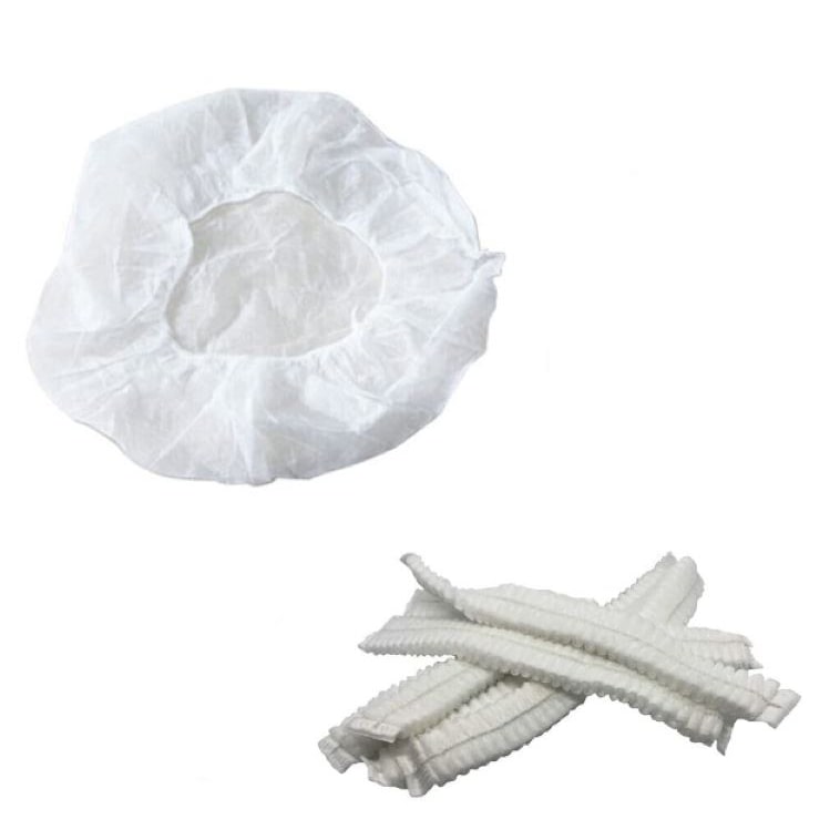 Charlottes jetables à clip à usage unique filet pour protection cheveux x500 DSTOCK60