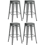 thumbnail of Set van 4 barkrukken Fletcher grijs