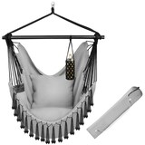 thumbnail of tectake Fauteuil suspendu Malika, style boho, capacité de charge 150 kg - gris - 405079