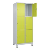 thumbnail of C+P Schließfachschrank Classic PLUS, Füße, 2 Abteile, 1950x800x500mm, 7035/0024