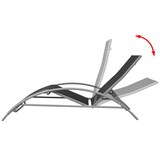 thumbnail of vidaXL Sonnenliege Aluminium Schwarz