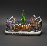 thumbnail of Konstsmide LED Szenerie Weihnachtsmarkt, mit Musik, 28 Dioden, Innentrafo/batteriebet., schwarzes Kabel, Batterie: 3 x AA 1,5V (exkl.) - 4236-000