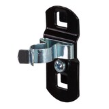 thumbnail of PROREGAL Werkzeugklemmen einfach für Lochplatte | Ø16mm | Tiefschwarz