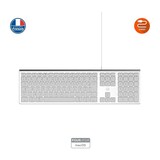 thumbnail of Mobility Lab Ml304304 – Clavier Design Touch Filaire Avec 2 Usb Pour Mac – Azerty – Blanc Et Argenté
