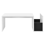 thumbnail of Helloshop26 - Mesa de centro elegante de 90 cm em branco e preto para sala de estar 03_0006166