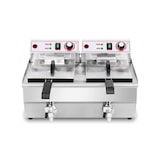 thumbnail of Fritadeira Industrial elétrica Dupla 10L+10L com Tampa e Torneira de saída