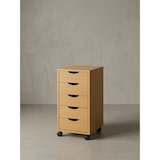 thumbnail of Rollcontainer Buche, Stilvoller & geräumiger Schreibtisch-Container mit 5 Schubladen. 33x38x64 cm | Kadima Design