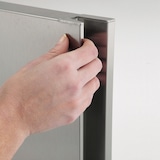 thumbnail of Mesa snack conservação profissional 2542 mm com 4 portas para restauração. Bancada refrigerada industrial em aço inox para bar e restaurante.