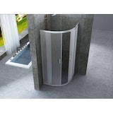 thumbnail of Box Doccia Semicircolare Opaco 6mm Doppia Scorrevole H190cm - 70x90 raggio 38cm