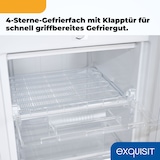 thumbnail of Exquisit Gefrierschrank, 145 Liter, Standgerät, 4-Sterne-Gefrieren, -18 °C, Gefrierschubladen, leise, GS5145-050C weiss