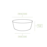 thumbnail of BIOZOYG 100 Stück runde Einwegschalen Palmblattschalen 425ml für Partys, umweltfreundliches Biogeschirr, Einmalgeschirr, biologisch abbaubar