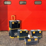 thumbnail of Servante à Outils Mobile - 2 Compartiments Modulables Boite à Outils 2 Roues Charge 70 kg Trolley Art Plast