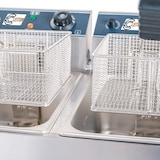 thumbnail of Cleiton® Freidora Industrial Eléctrica 6+6 Litros Doble Sobremesa | Freidora Profesional de Aceite en Acero Inox 5000 W Termostato Alta Precisión