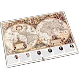 thumbnail of Schreibunterlage 40x53cm Landkarte Welt antik