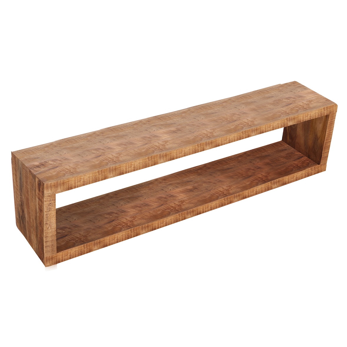 SIT Möbel Wandregal rechteckig | Mango-Holz massiv natur | B 80 x T 15 x H 20 cm | 19000-51 | Serie WANDREGAL