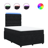 thumbnail of vidaXL Boxspringbett mit Matratze Schwarz 120x200 cm Samt