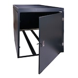 thumbnail of 2er-Fahrradgarage mit Pflanzkasten HWC-L56b, Fahrradbox, abschließbar verzinkter Stahl 125x113x208cm ~ anthrazit