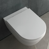 thumbnail of Alpenberger Spülrandloses Hänge WC | Gäste WC Kloschüssel Keramik Toilette mit Nanobeschichtung | WC Sitz Absenkautomatik | Wand WC Hängend Made in EU