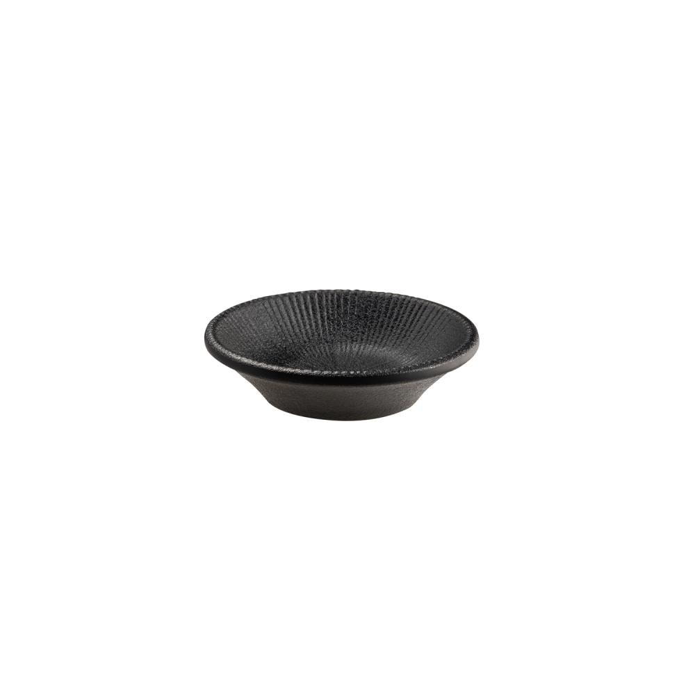 Schaaltje -NERO-, Ø 8 cm, 0,03 L, zwart, melamine, stapelbaar, vaatwasmachinebestendig, set van 24