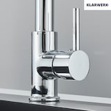 thumbnail of KLARWERK® Bernd | Gastronomie Küchenarmatur Chrom mit Feder | Silber Edelstahl Wasserhahn Küche | Mischbatterie 360° drehbar| Hochdruck 2 Anschlüsse