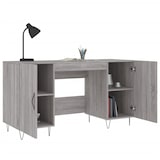 thumbnail of vidaXL Schreibtisch Grau Sonoma 140x50x75 cm Holzwerkstoff