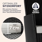 thumbnail of CASARIA® Gartenmöbel Set 8 Stühle inkl. 7cm Auflagen extra Breit Schwarz