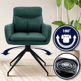 thumbnail of Set van 2 eetkamerstoelen Somers stof groen