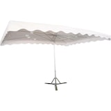 thumbnail of Parasol forain 400x300 avec système télescopique blanc.