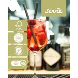 thumbnail of Trinkhalm in Schwarz aus Papier FSC®, Ø 8 mm / 15 cm, 150 Stück in Pappkarton